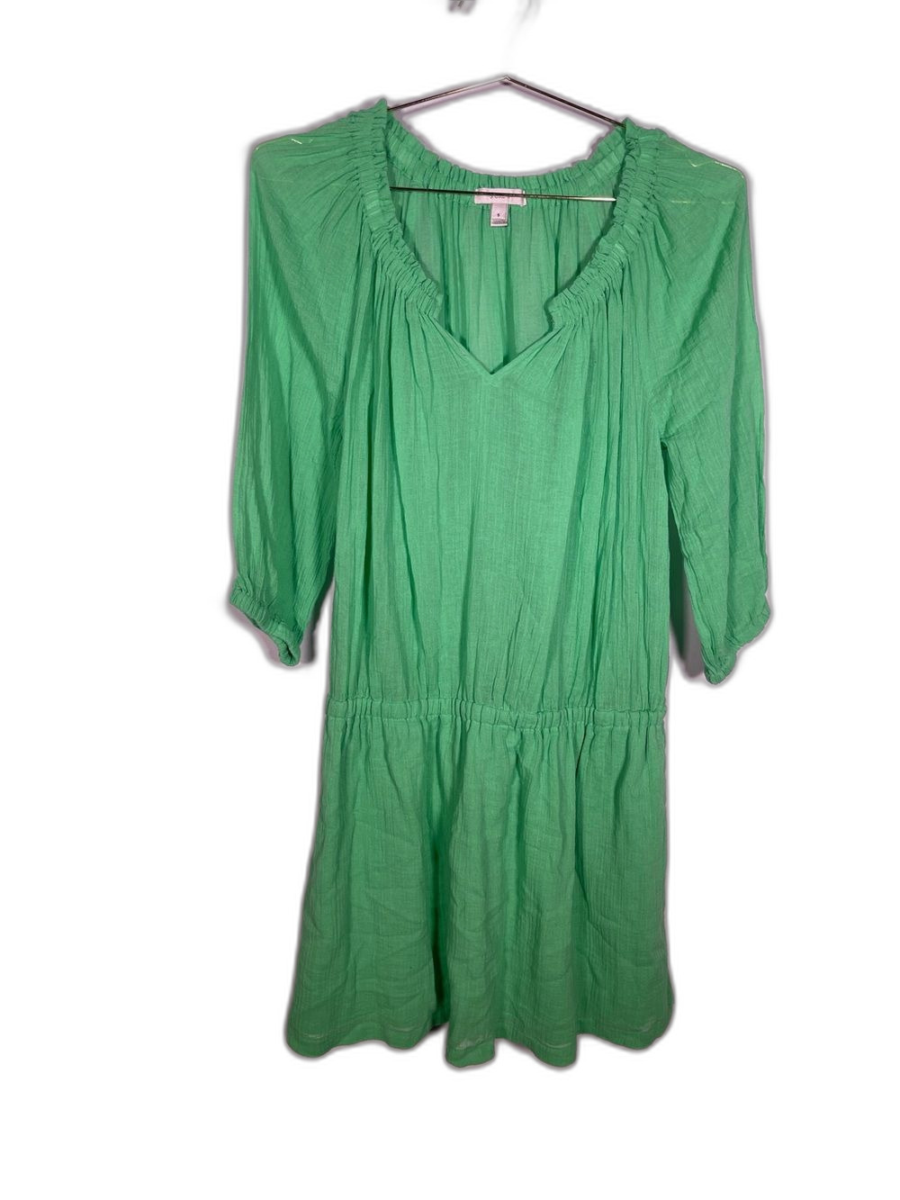 J. CREW WOMENS KIWI GREEN MINI DRESS STRETCHY SMALL 52296